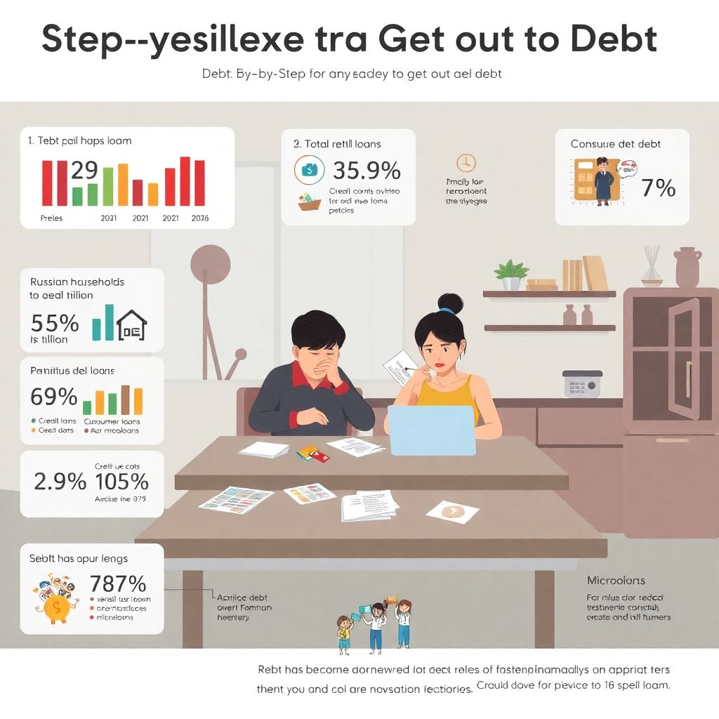 Выход из долгов: пошаговый план от списка обязательств до переговоров с банком